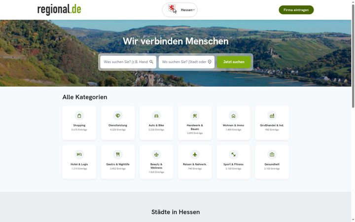 Screenshot of hessen-regional.de