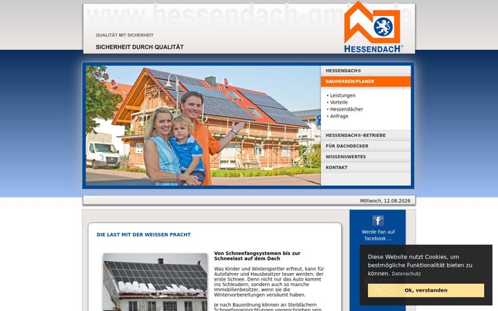 Screenshot of hessendach-gmbh.de