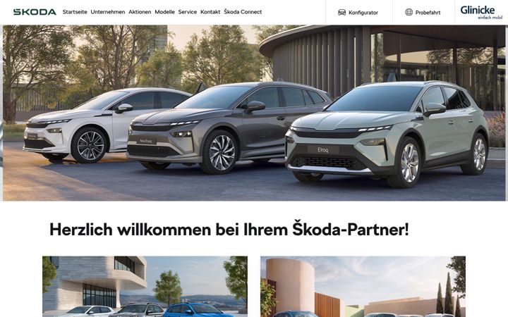 Screenshot of hessenkassel.skoda-auto.de