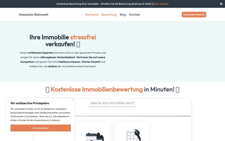 Screenshot of hessische-wohnwelt.de