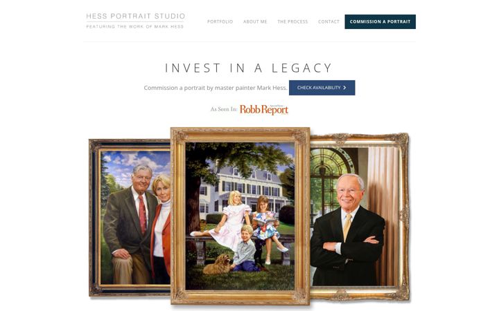 Screenshot of hessportraits.com