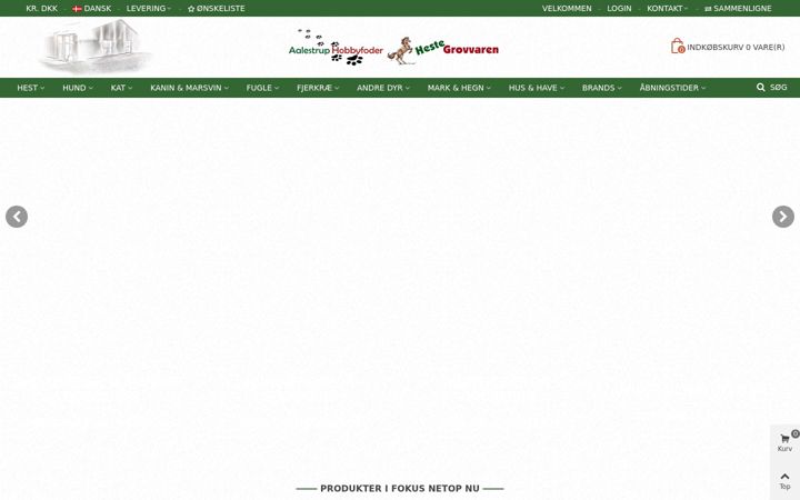 Screenshot of hestegrovvaren.dk