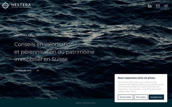 Screenshot of hestera.ch