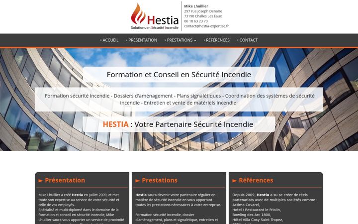 Screenshot of hestia-expertise.fr