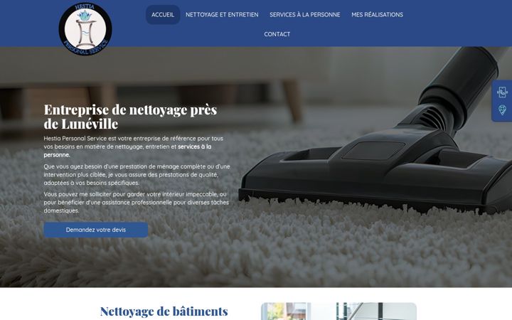 Screenshot of hestia-personalservice.fr