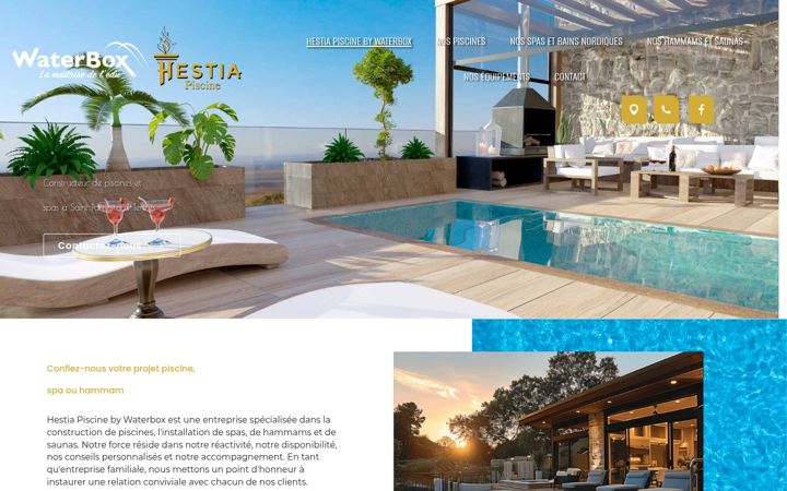 Screenshot of hestia-piscine.fr
