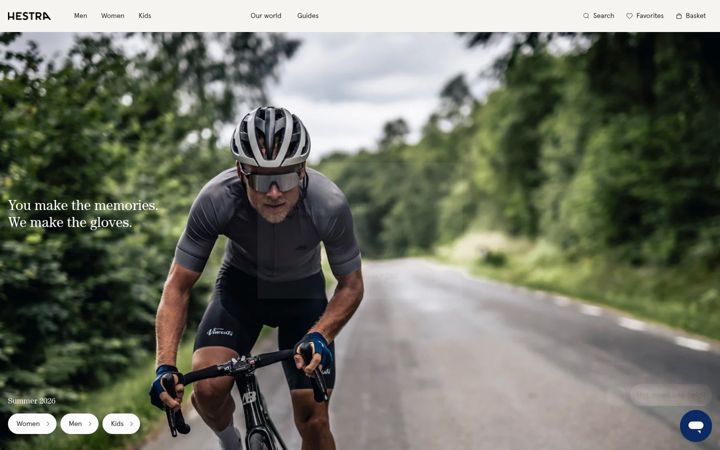 Screenshot of hestragloves.ca