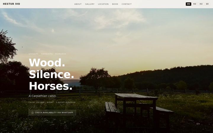 Screenshot of hestur.net