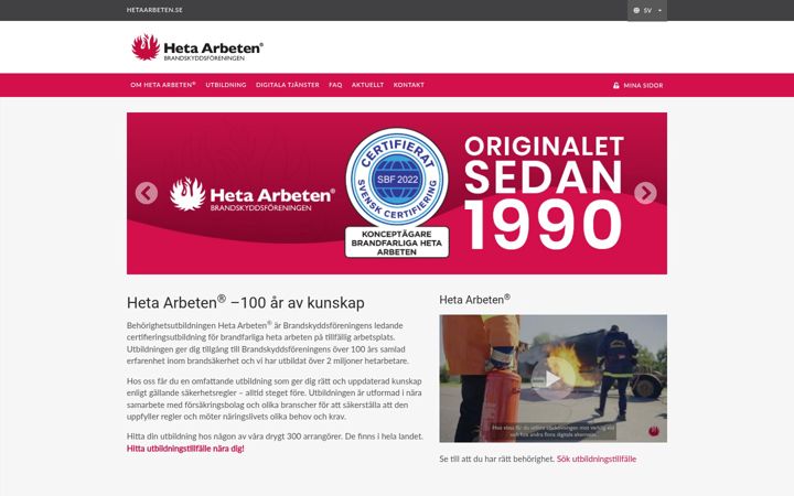 Screenshot of hetaarbeten.se