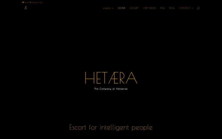 Screenshot of hetaera.de