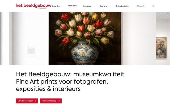 Screenshot of hetbeeldgebouw.nl