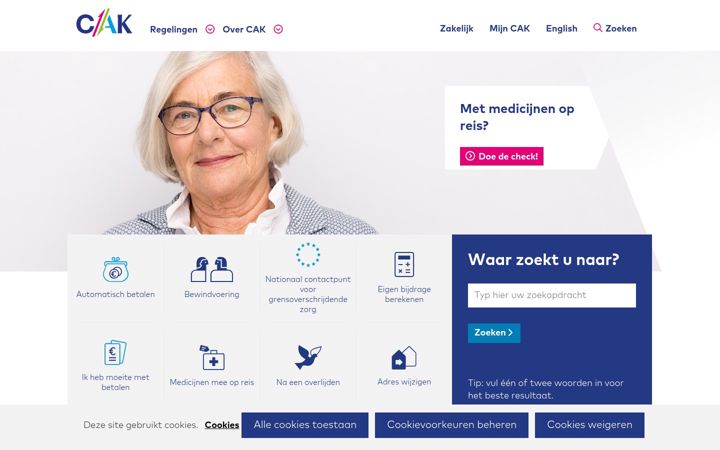 Screenshot of hetcak.nl