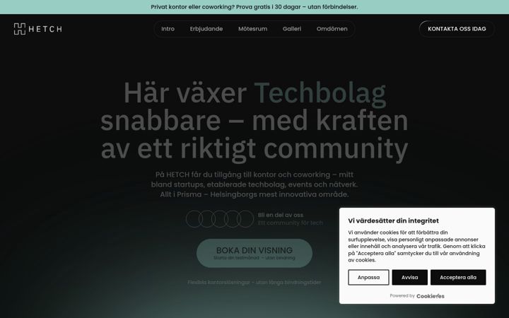 Screenshot of hetchhouse.se