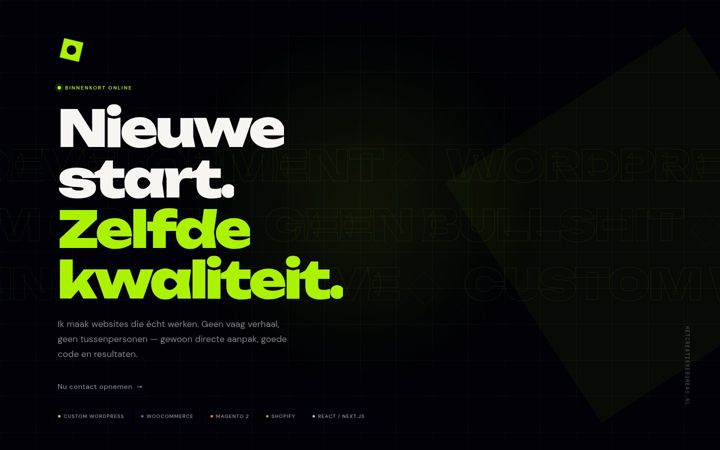 Screenshot of hetcreatievebureau.nl