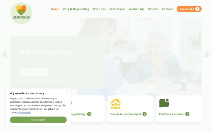 Screenshot of hetdordtsehuis.nl