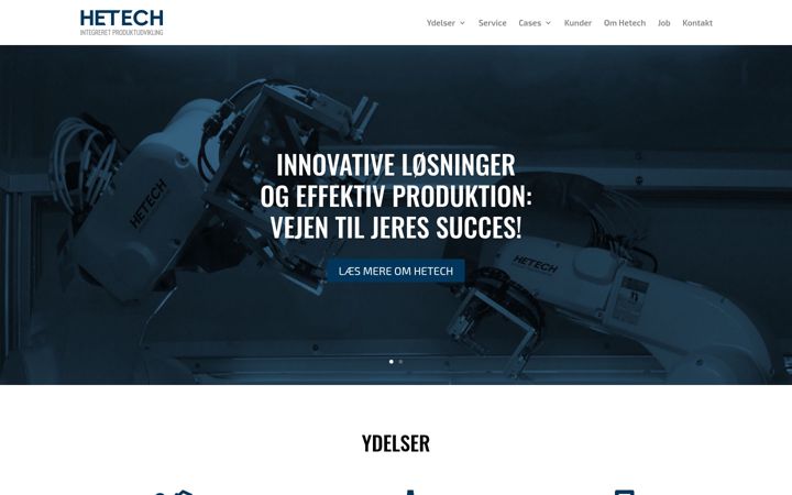 Screenshot of hetech.dk