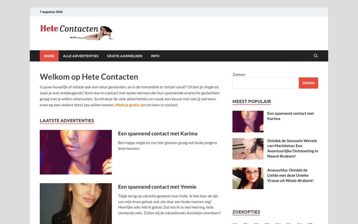 Screenshot of hetecontacten.nl