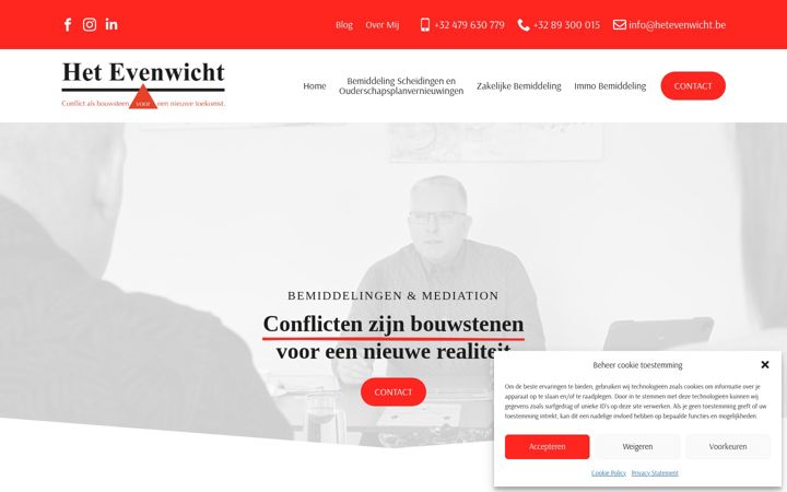 Screenshot of hetevenwicht.be