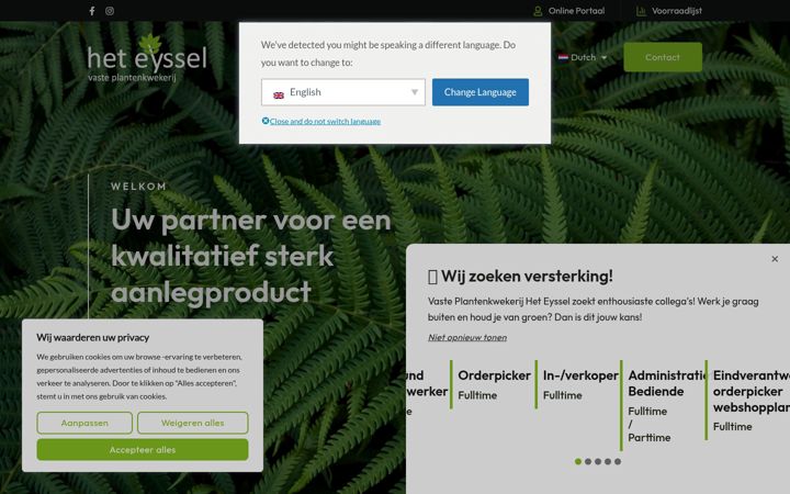 Screenshot of heteyssel.be