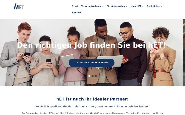 Screenshot of hetgmbh.de