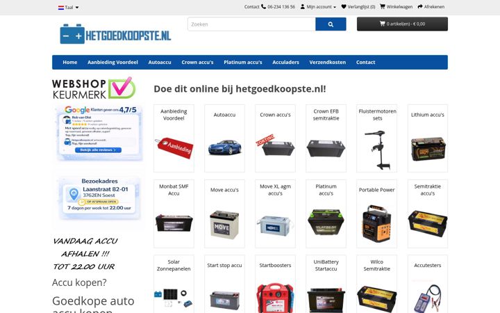 Screenshot of hetgoedkoopste.nl