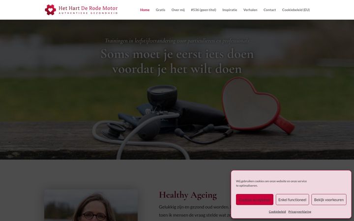 Screenshot of hethartderodemotor.nl