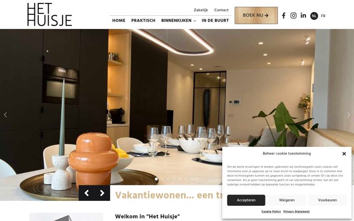 Screenshot of hethuisje.be