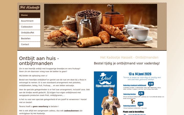 Screenshot of hetkadootje.be