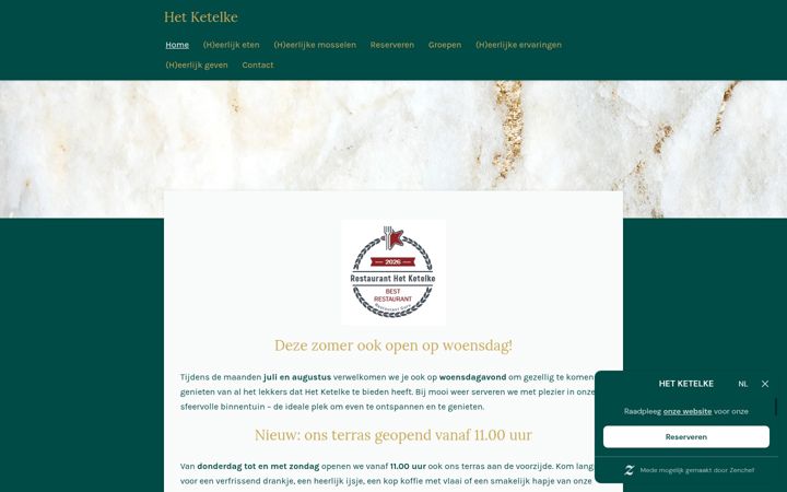 Screenshot of hetketelke.be