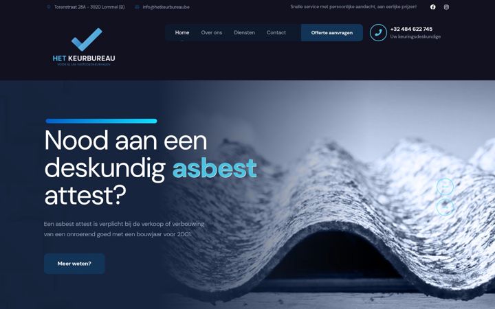 Screenshot of hetkeurbureau.be