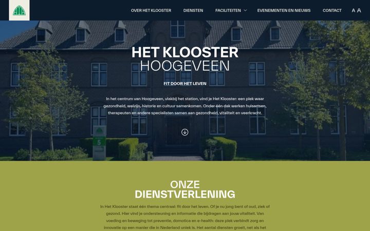 Screenshot of hetkloosterhoogeveen.nl