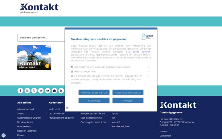 Screenshot of hetkontakt.nl