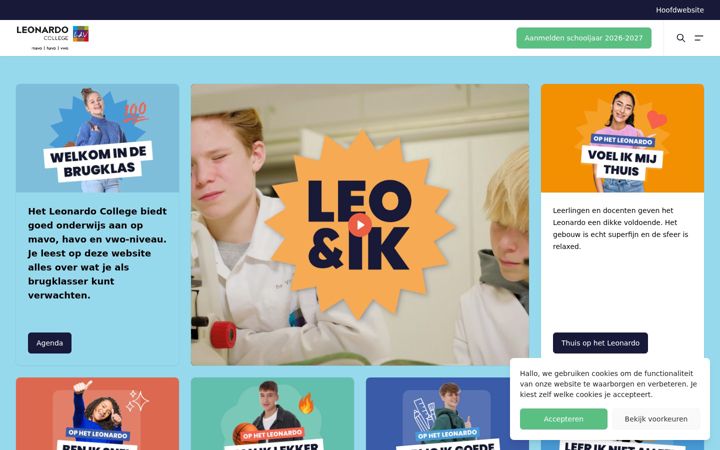 Screenshot of hetleonardo.nl