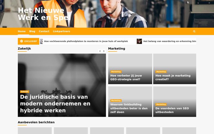 Screenshot of hetnieuwewerkenspel.nl