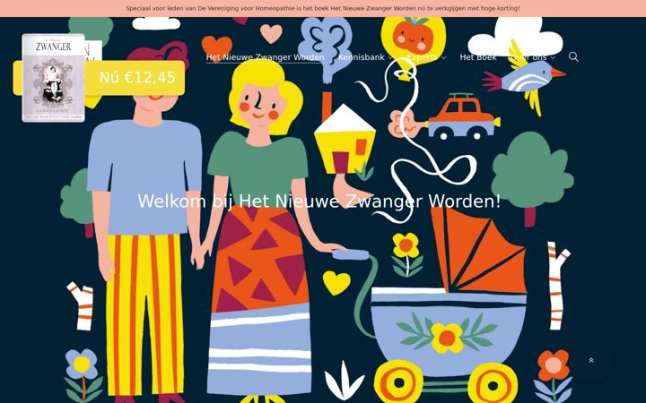 Screenshot of hetnieuwezwangerworden.nl