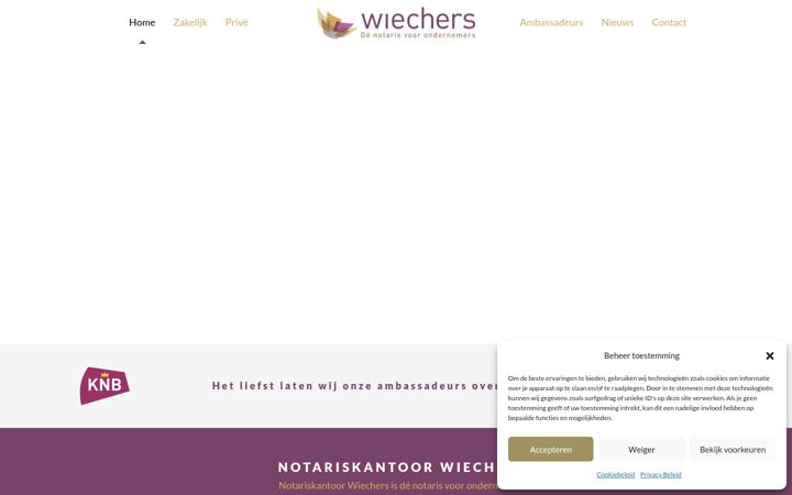 Screenshot of hetnotariskantoor.nl