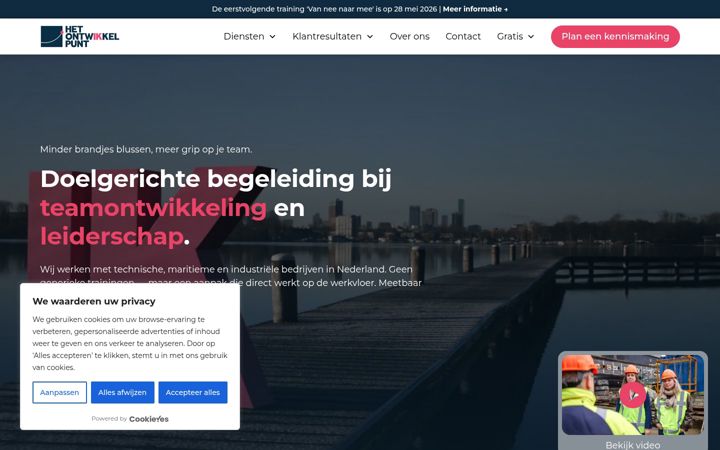 Screenshot of hetontwikkelpunt.nl