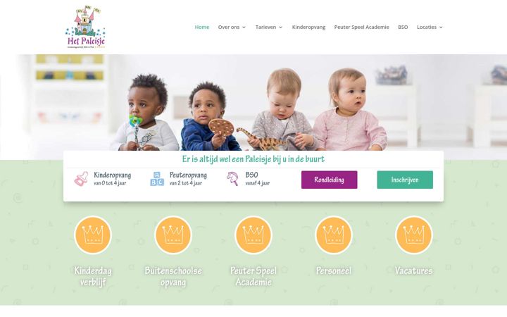 Screenshot of hetpaleisje.nl