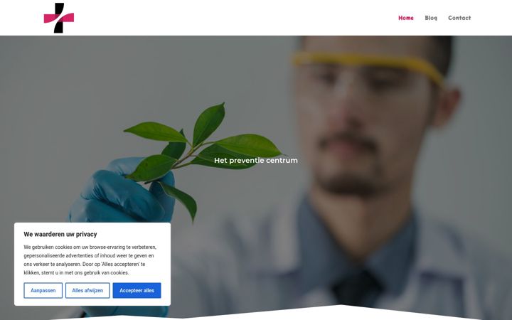 Screenshot of hetpreventiecentrum.nl