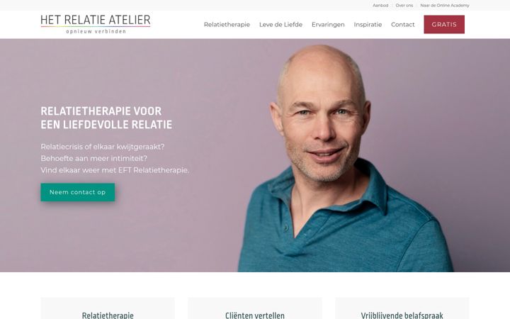 Screenshot of hetrelatieatelier.nl