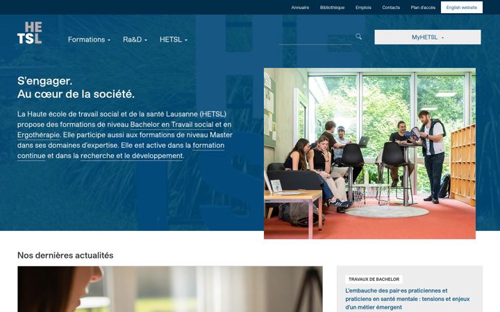 Screenshot of hetsl.ch