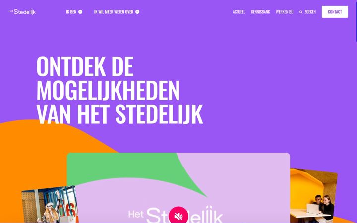 Screenshot of hetstedelijk.nl