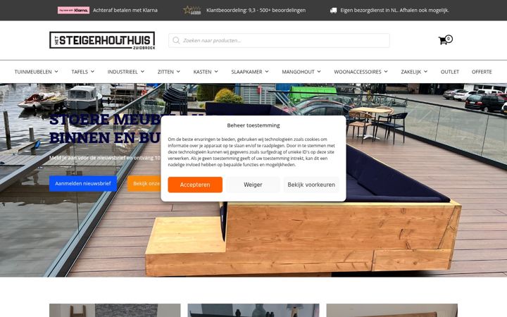 Screenshot of hetsteigerhouthuis.nl