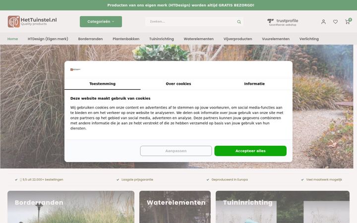 Screenshot of hettuinstel.nl