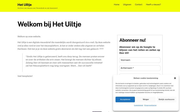 Screenshot of hetuiltje.be