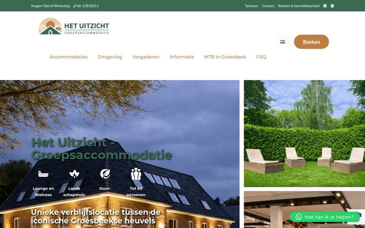 Screenshot of hetuitzicht.nl