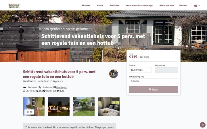 Screenshot of hetveluwsparadijs.nl