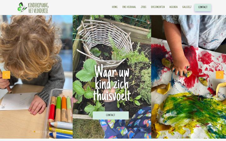Screenshot of hetvlindertje.net