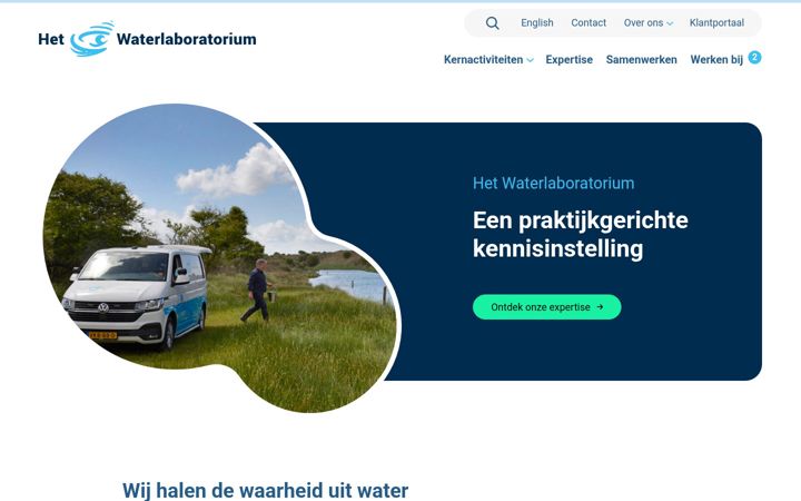 Screenshot of hetwaterlaboratorium.nl