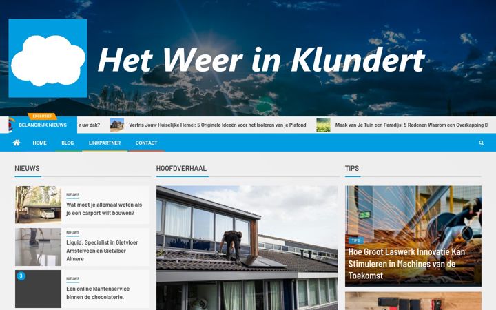 Screenshot of hetweerinklundert.nl